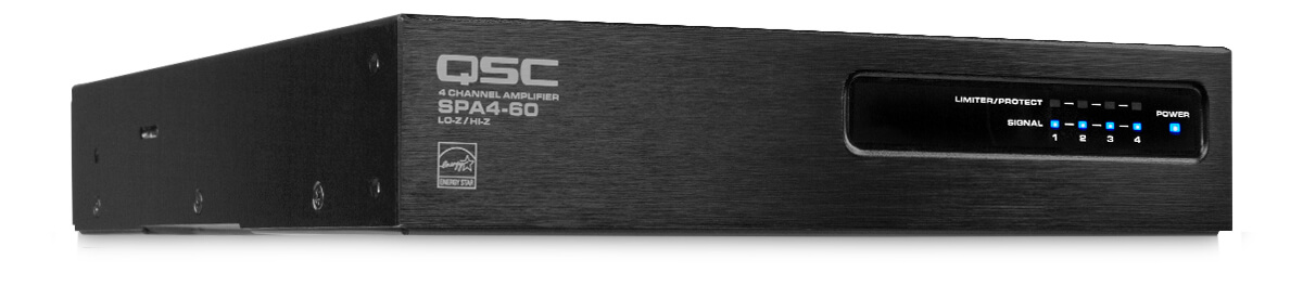QSC SPA4-60 Amplificador Clase D, 4 canales de 60W por canal